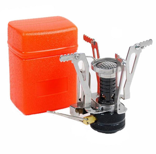 Collapsible stainless steel camping stove