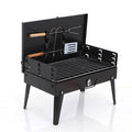 Portable folding suitcase charcoal barbecue grill