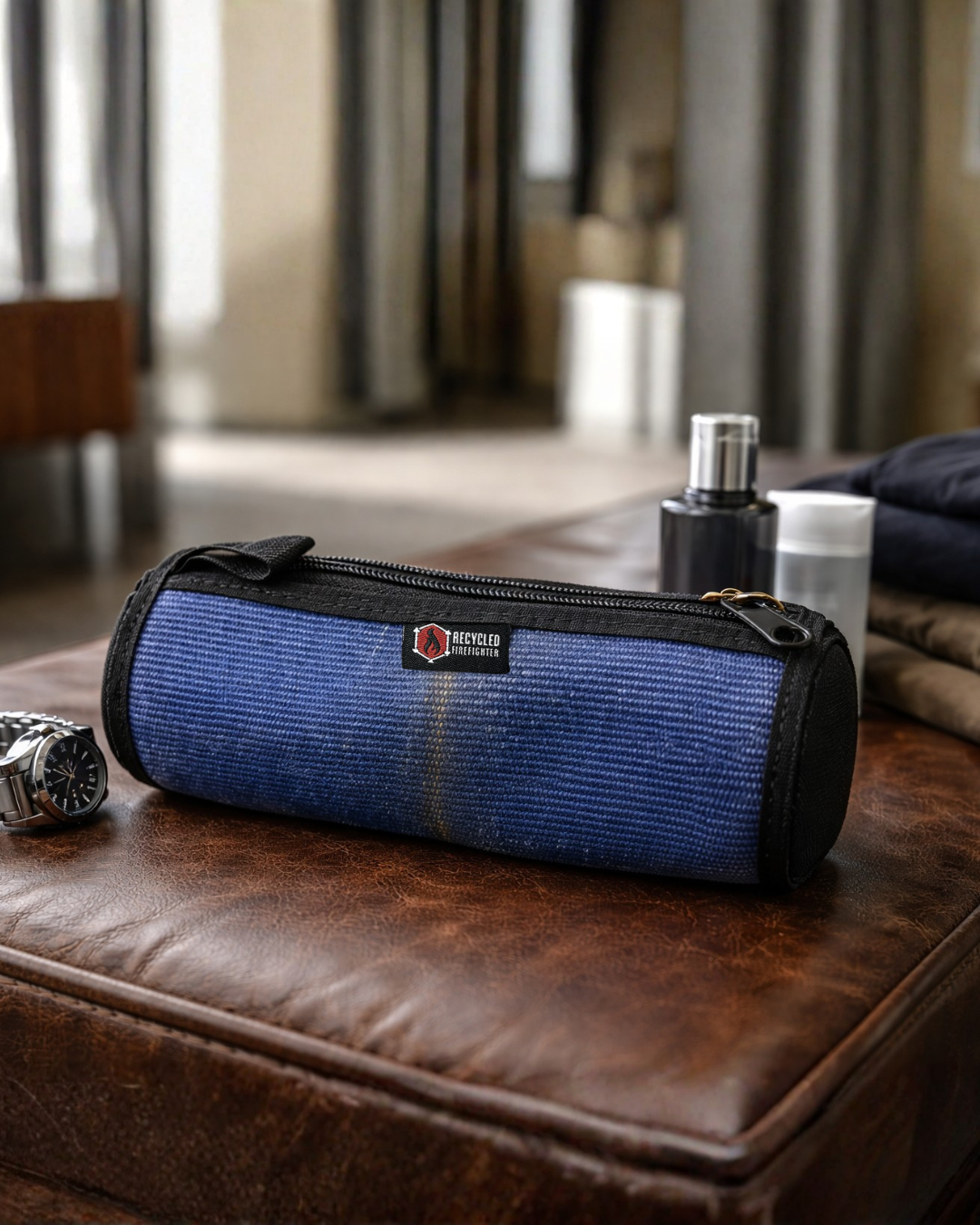 Fire hose dopp kit toiletry bag