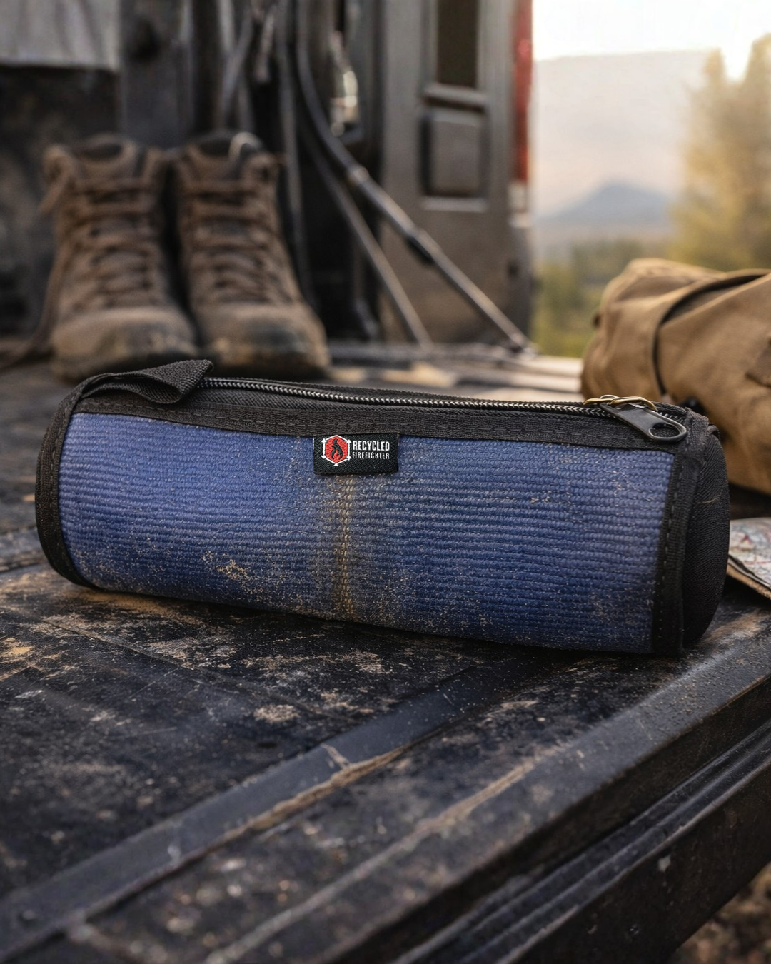 Fire hose dopp kit toiletry bag
