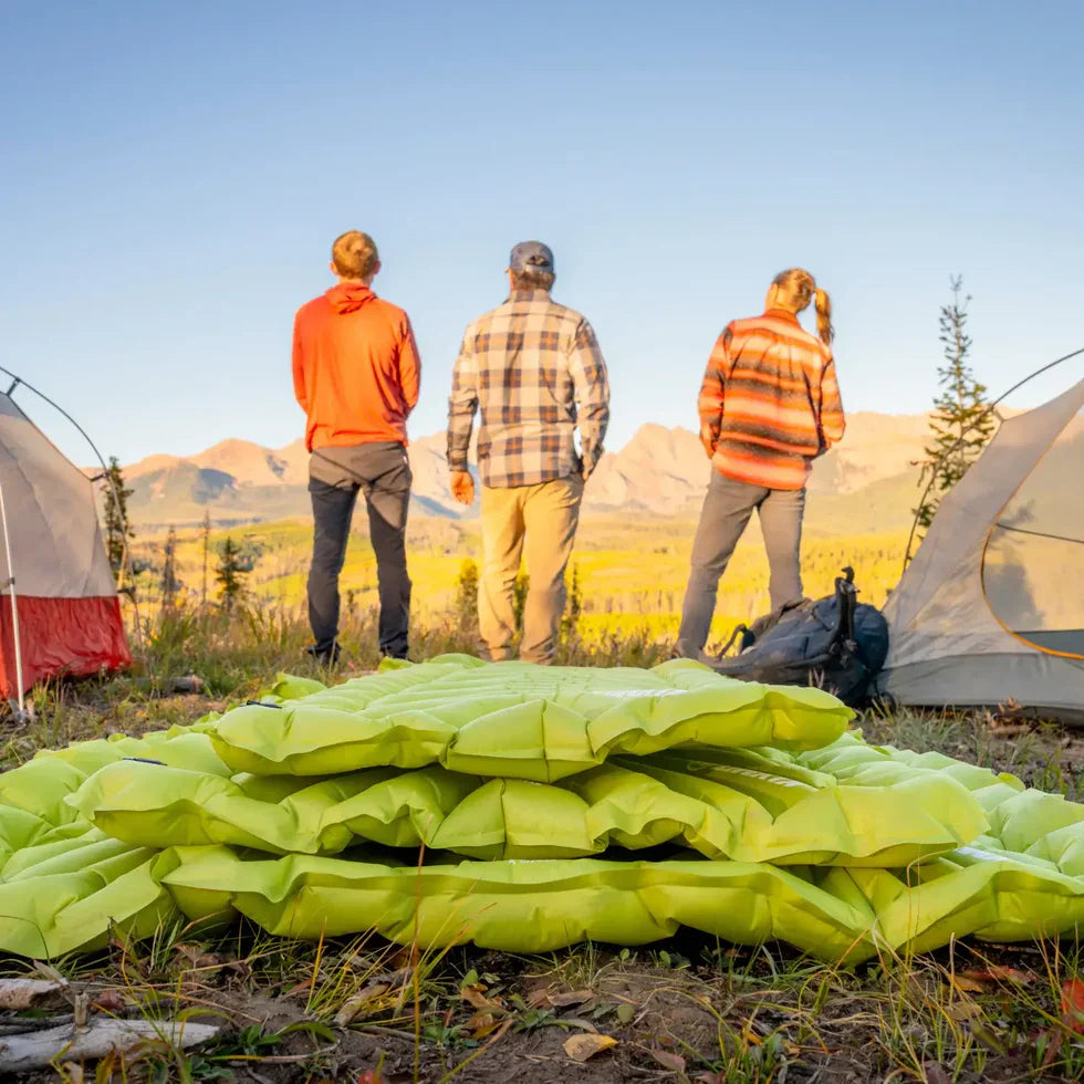 Klymit Static V Summit Double Sleeping Pad — Chartreuse