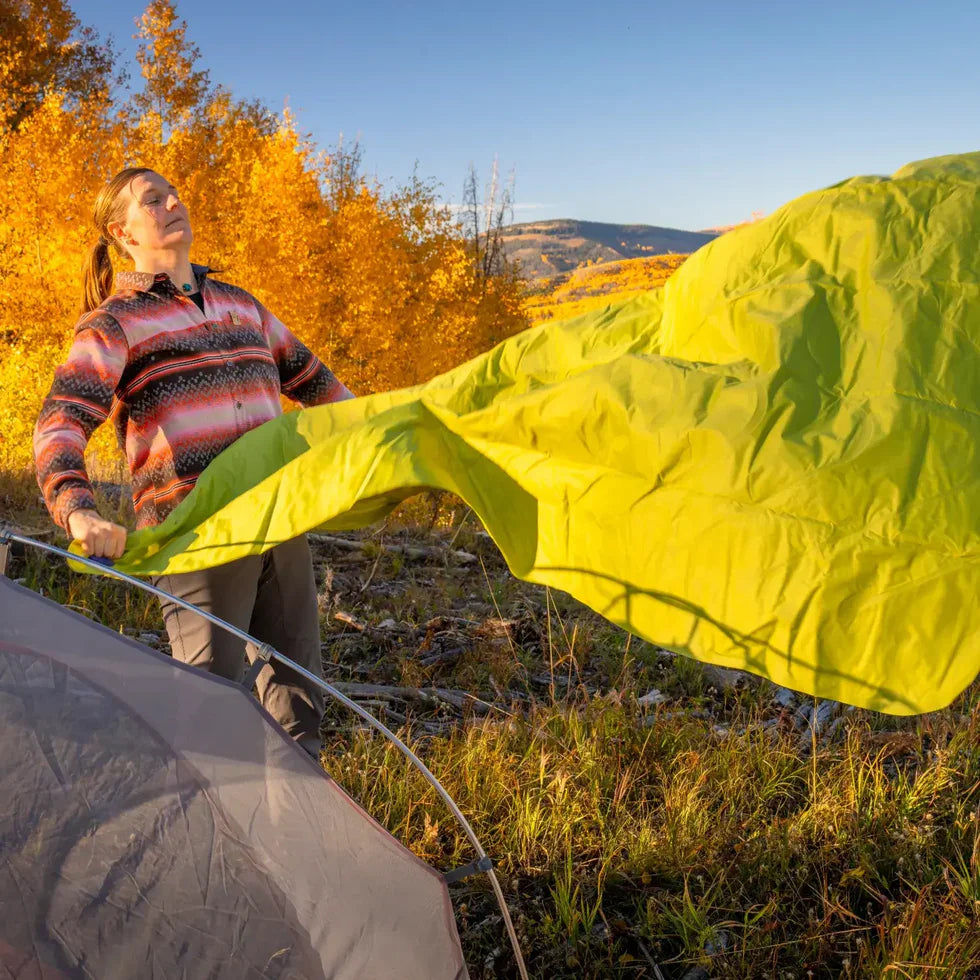 Klymit Static V Summit Double Sleeping Pad — Chartreuse