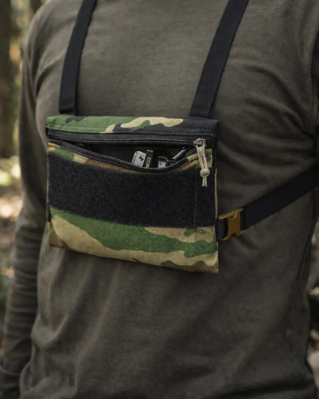 Woodland minimalist chest rig