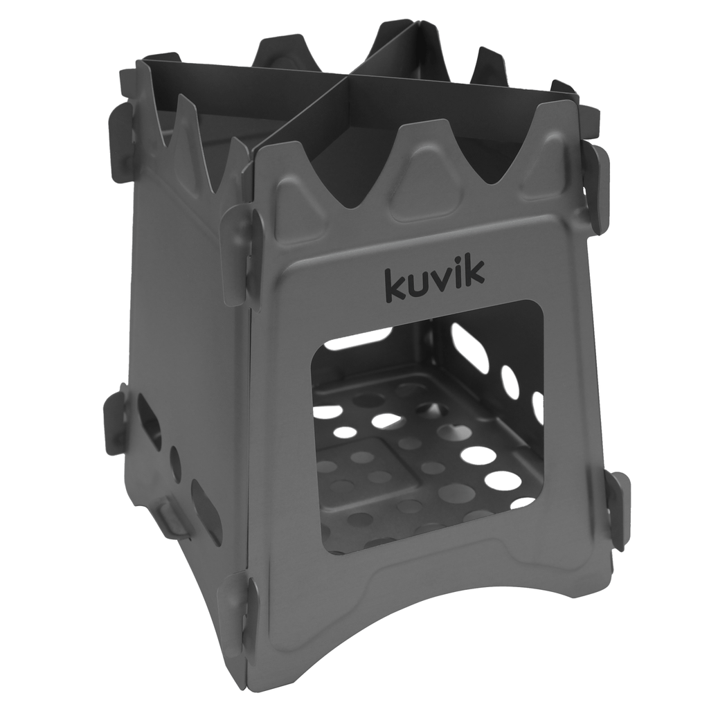 Kuvik titanium wood-burning camp stove