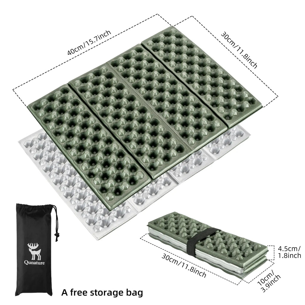 Folding foam seat pad