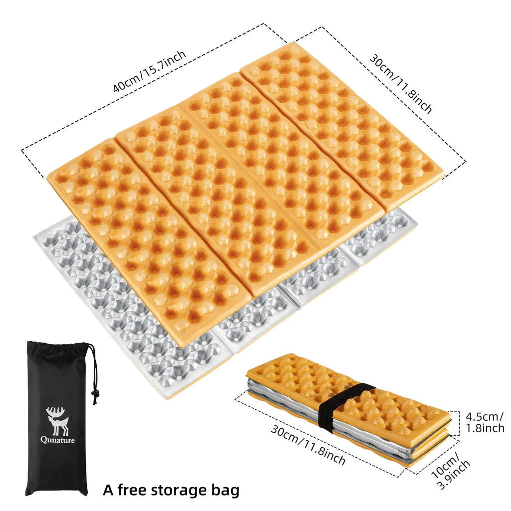 Folding foam seat pad