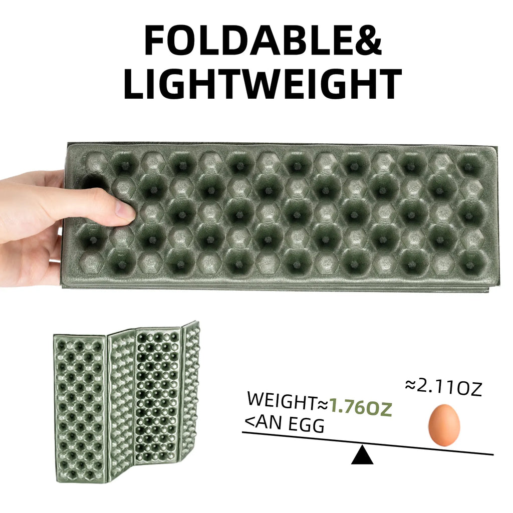 Folding foam seat pad