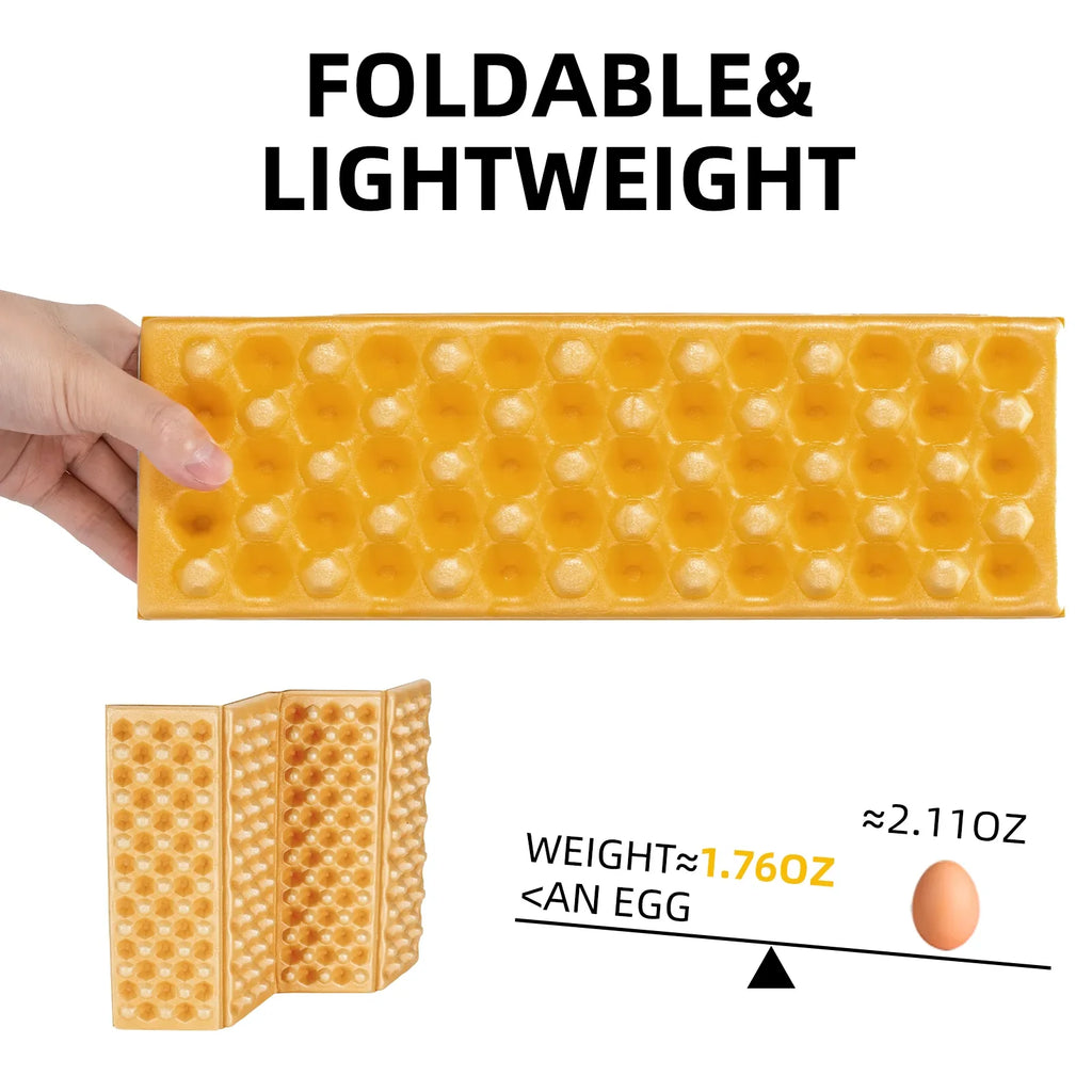Folding foam seat pad