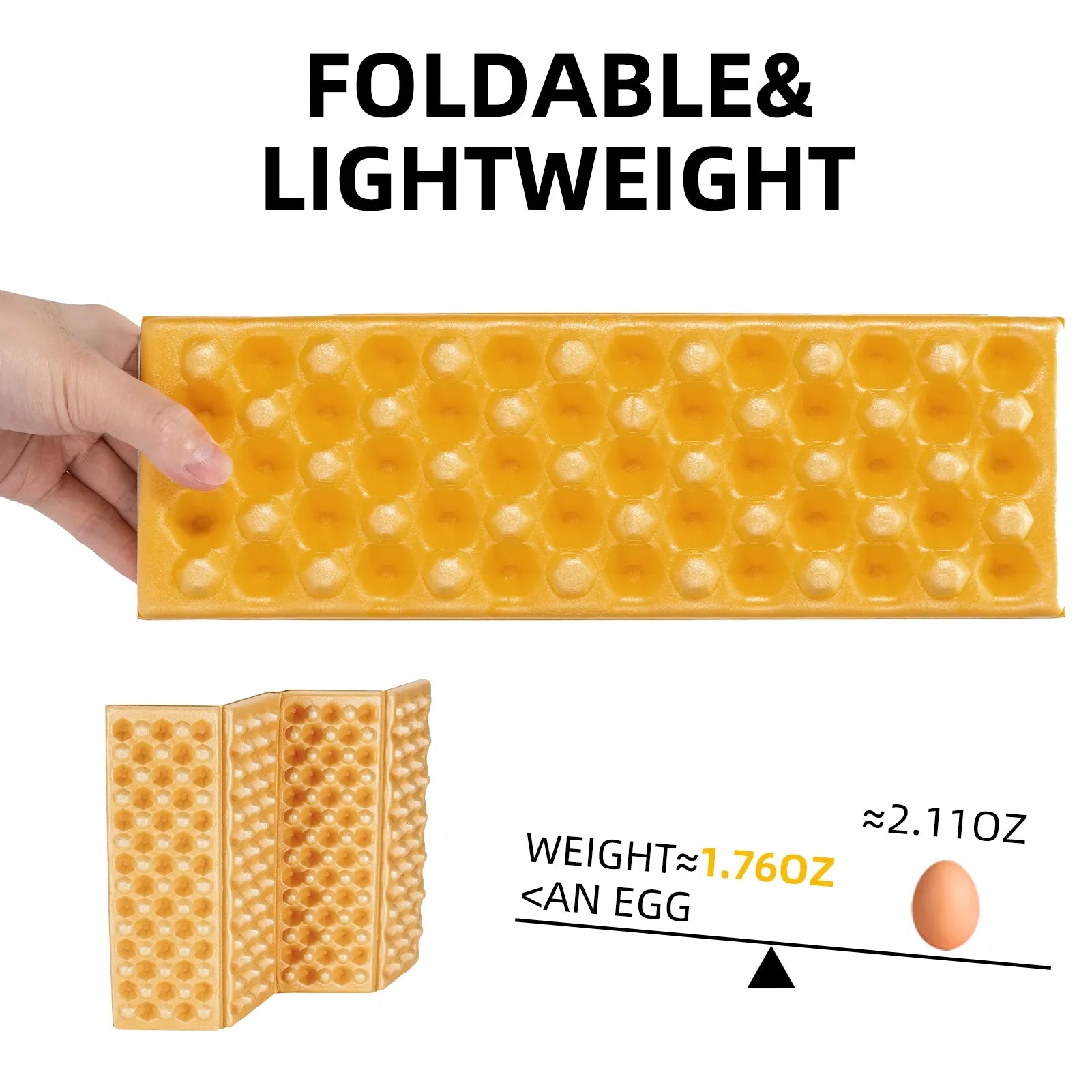 Folding foam seat pad
