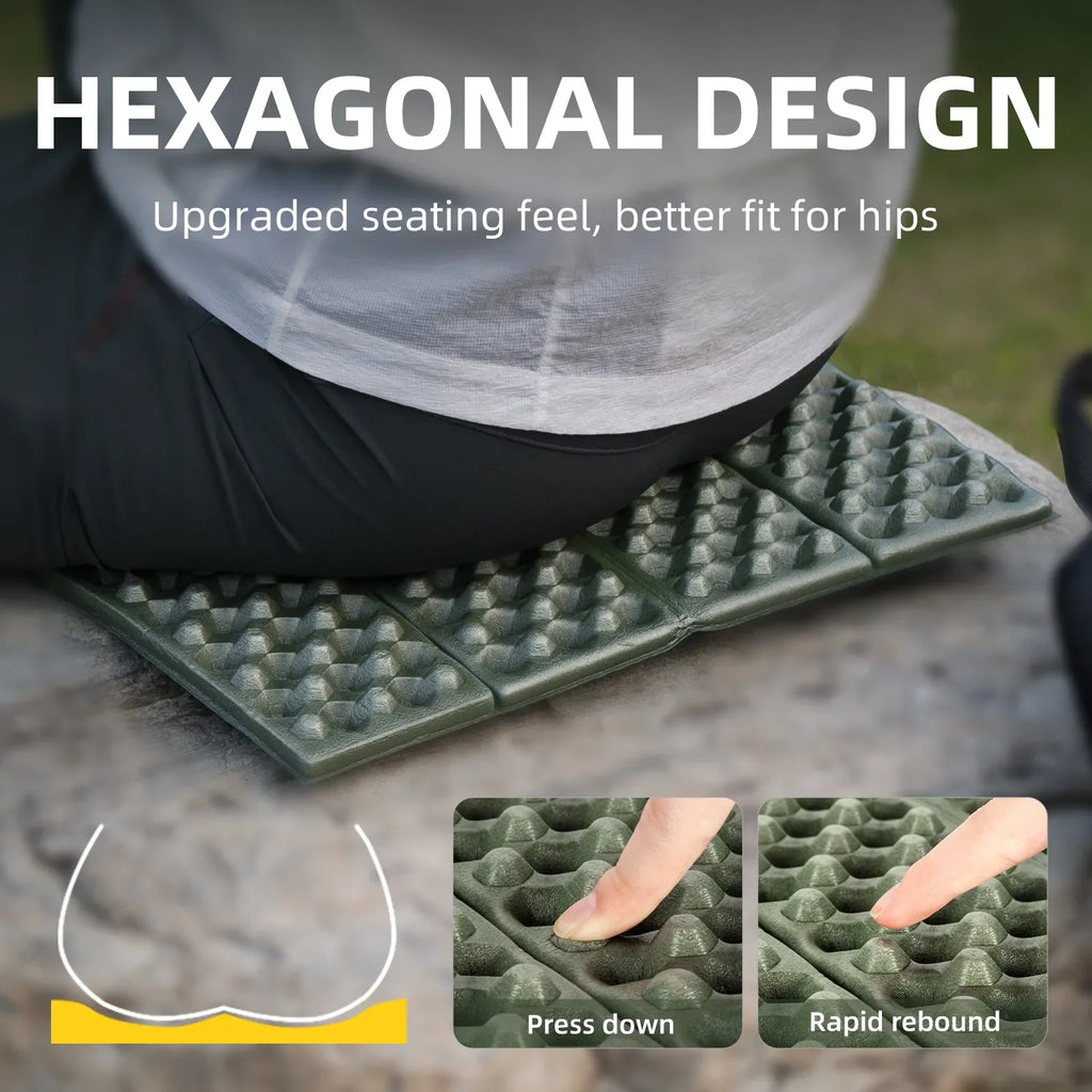 Folding foam seat pad