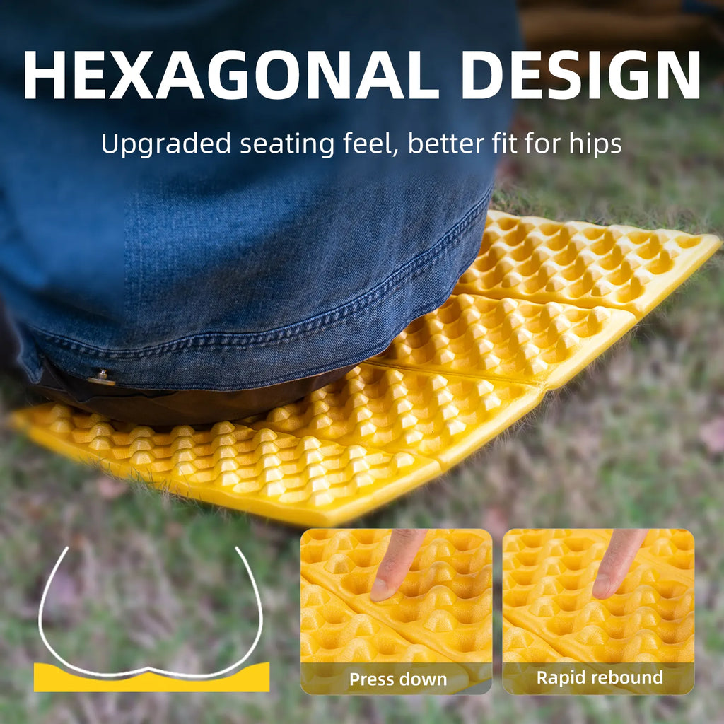 Folding foam seat pad