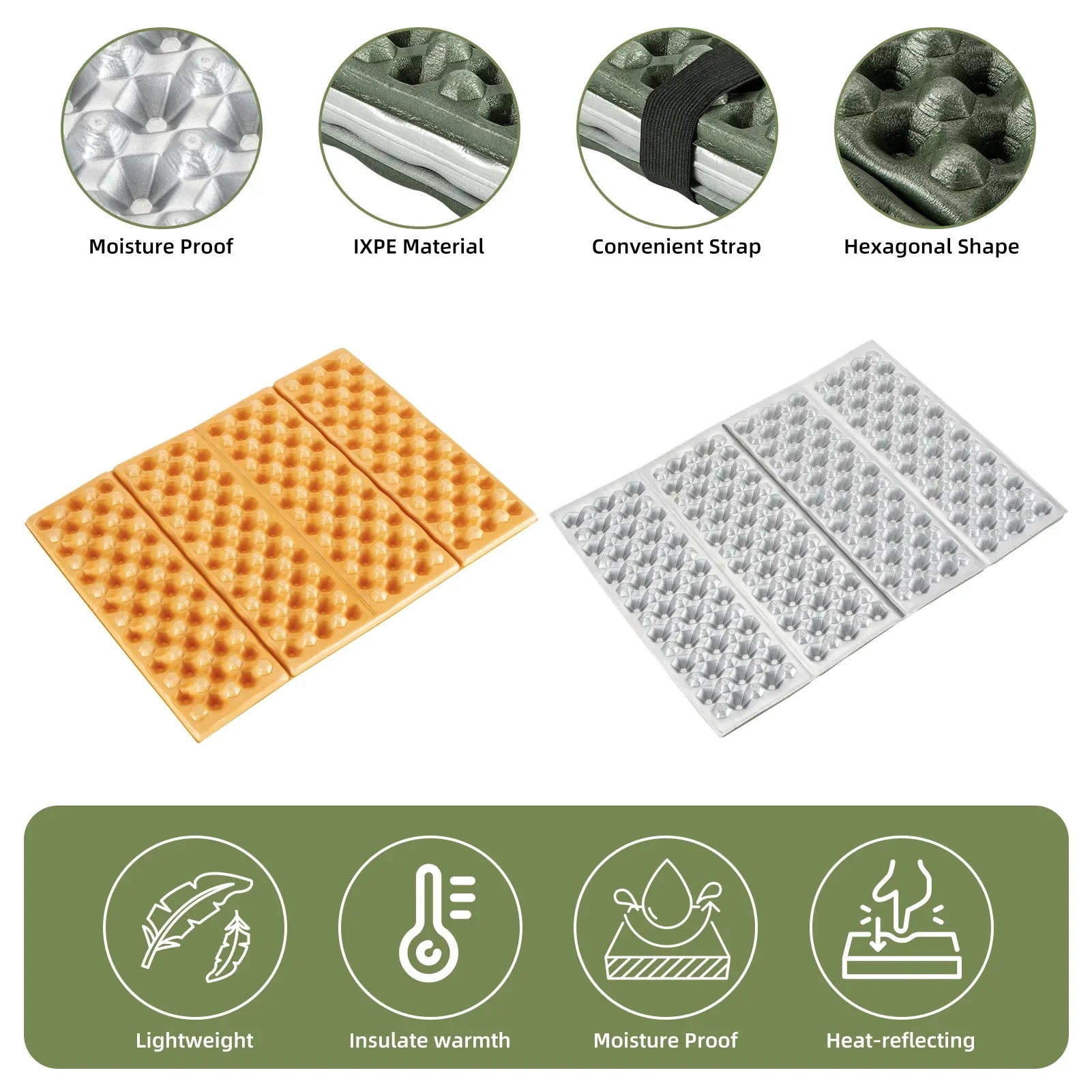 Folding foam seat pad