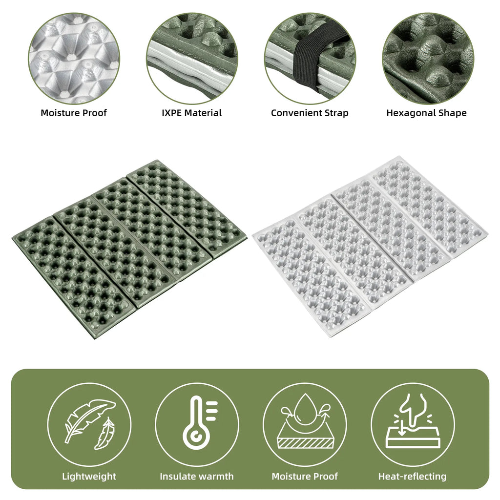 Folding foam seat pad