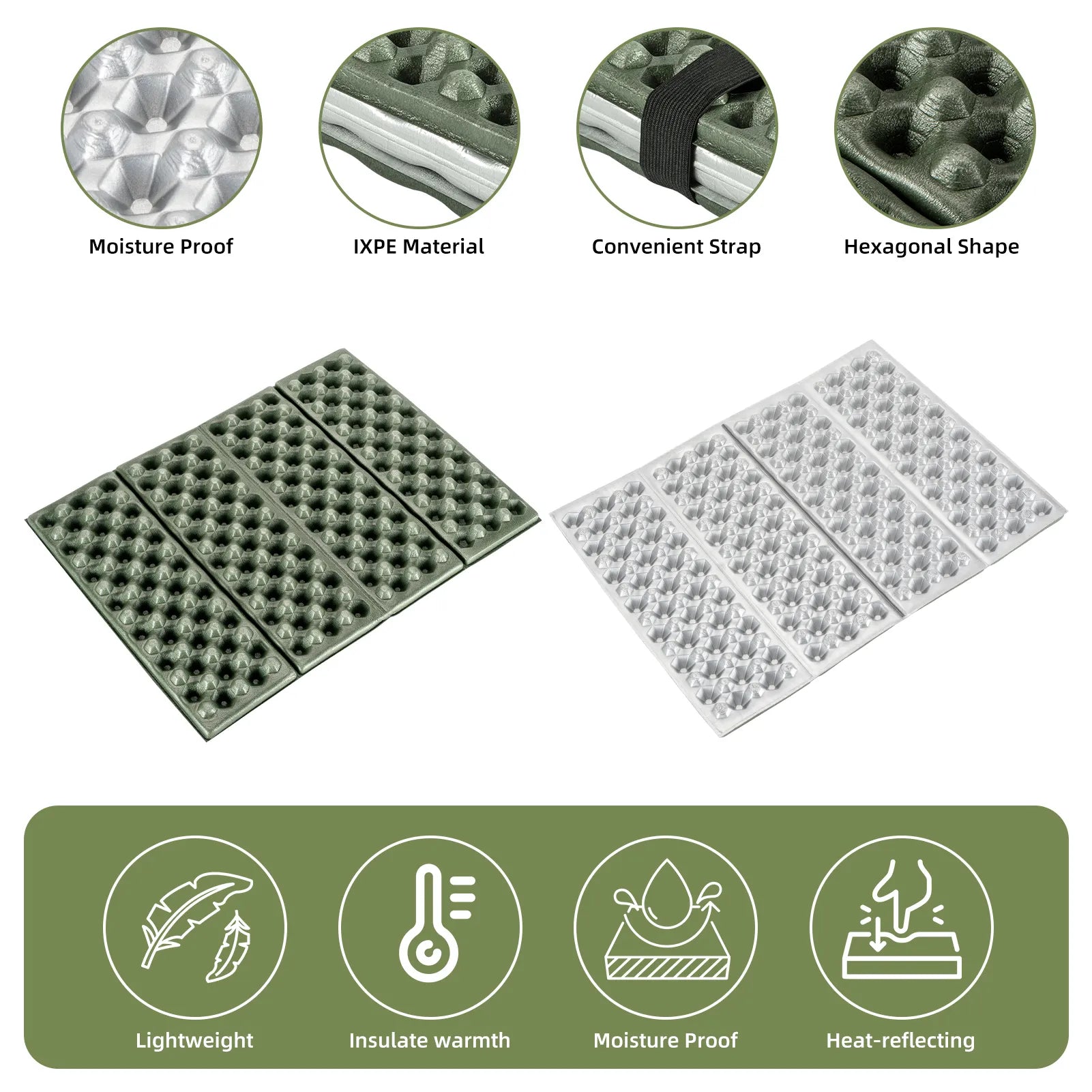 Folding foam seat pad