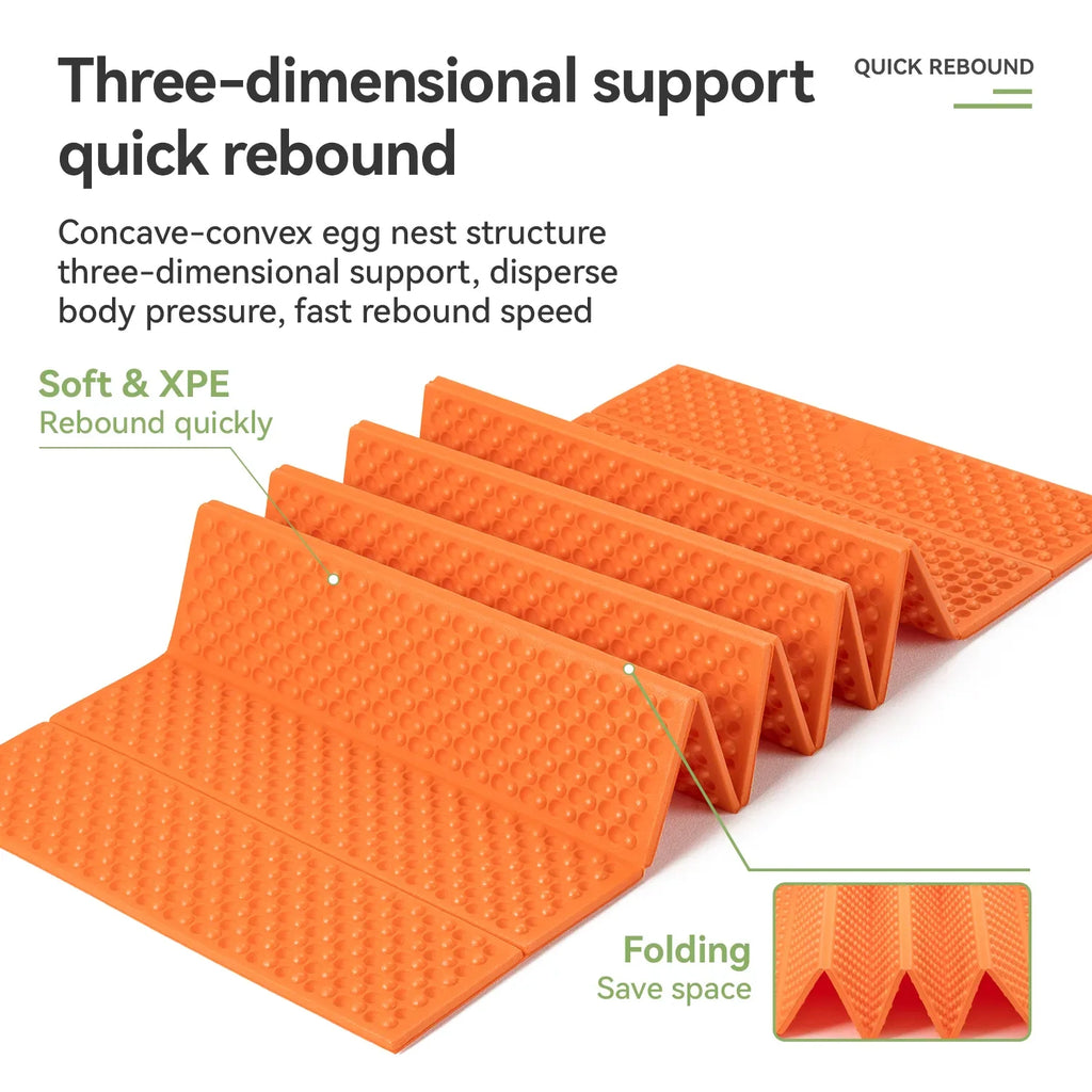 Ultralight folding sleeping pad