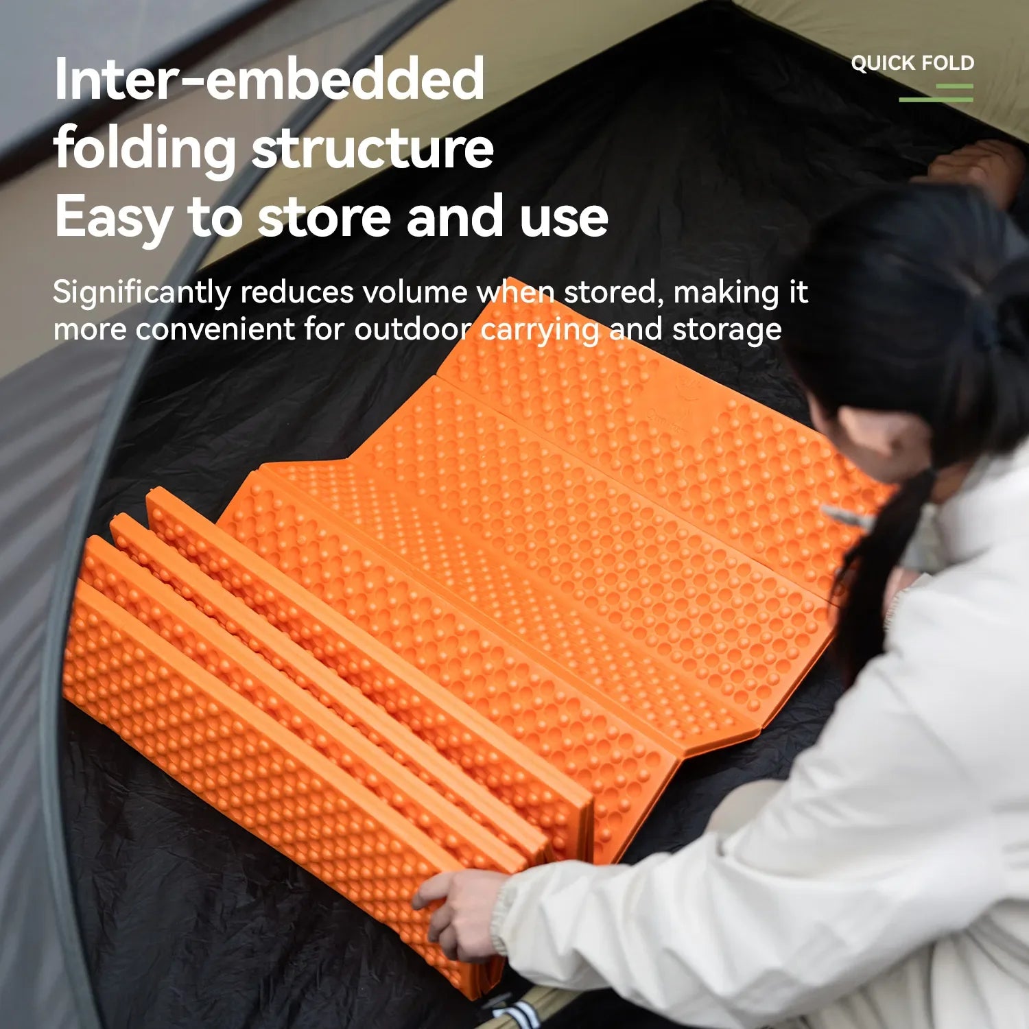 Ultralight folding sleeping pad