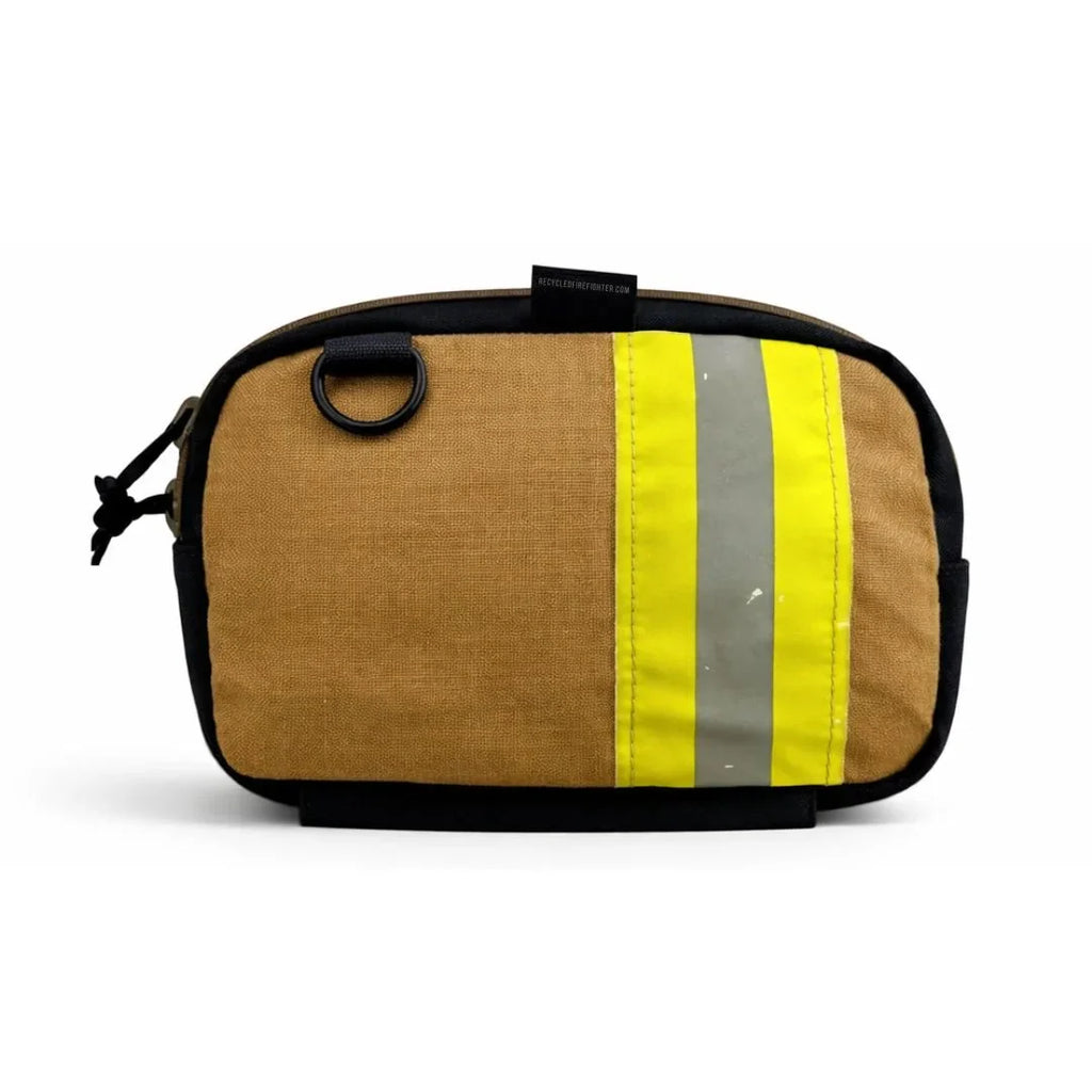 TrailHound fanny pack made from firefighter bunker gear
